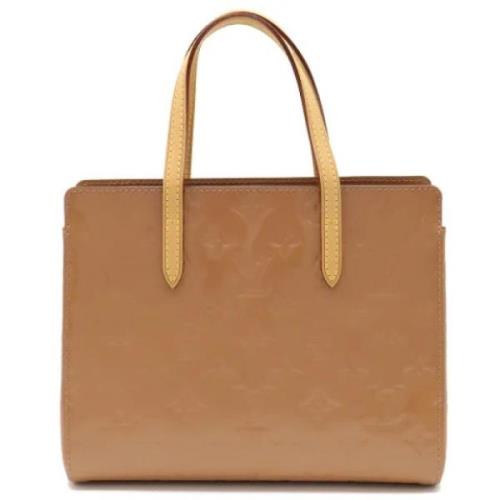 Louis Vuitton Vintage Pre-owned Tyg louis-vuitton-vskor Beige, Dam