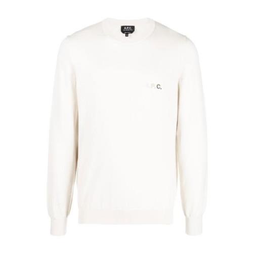 A.p.c. Herrkläder Sweatshirts Vit Ss23 White, Herr