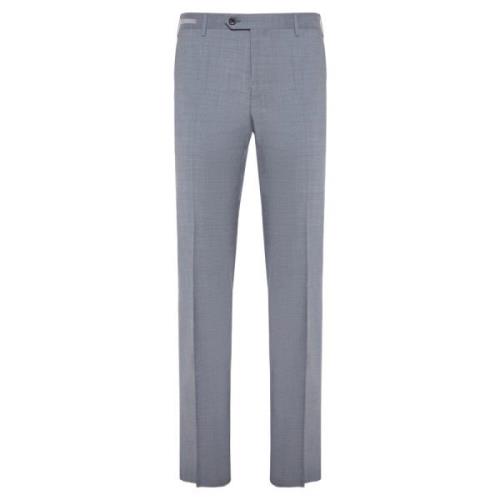 Corneliani Stretchbyxor i ull med fickor Gray, Herr