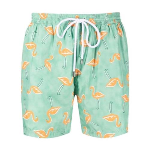 Barba Polyester Badshorts med Sidofickor Green, Herr