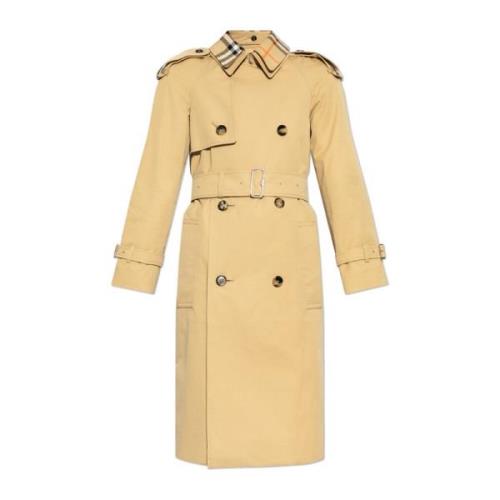 Burberry Bomull trenchcoat Beige, Dam