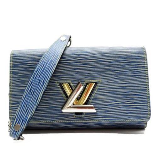 Louis Vuitton Vintage Pre-owned Laeder plnbcker Blue, Dam