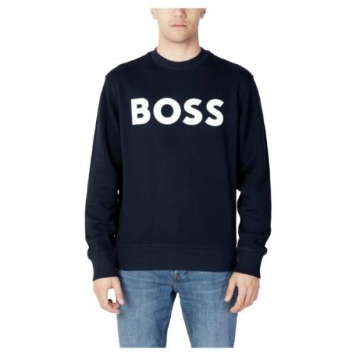 Hugo Boss Basis Crew Bomullströja Blue, Herr