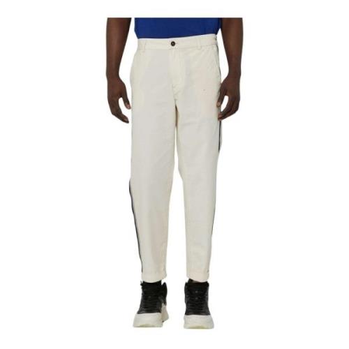 John Richmond Slim Fit Byxor med Sidestreck White, Herr