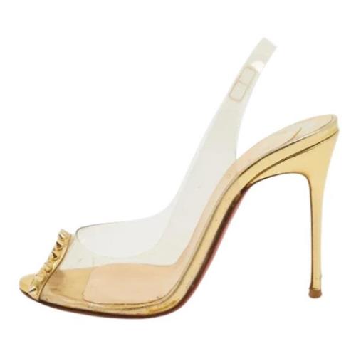 Christian Louboutin Pre-owned Pre-owned Laeder sandaler Yellow, Dam