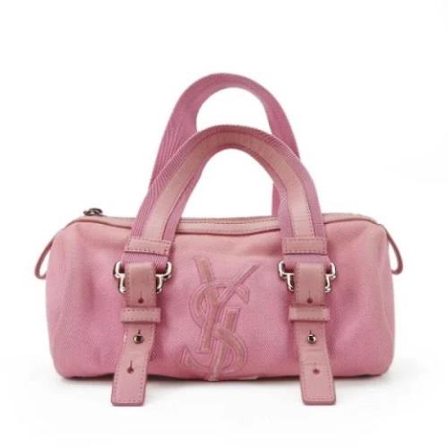 Yves Saint Laurent Vintage Pre-owned Tyg handvskor Pink, Dam