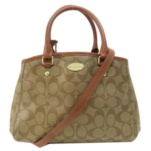 Coach Pre-owned Pre-owned Plast handvskor Beige, Dam