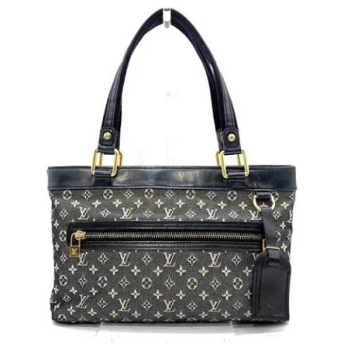 Louis Vuitton Vintage Pre-owned Tyg louis-vuitton-vskor Black, Dam