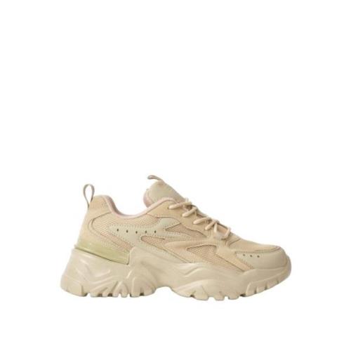 Gaëlle Paris Beige Sneakers för Kvinnor Beige, Dam