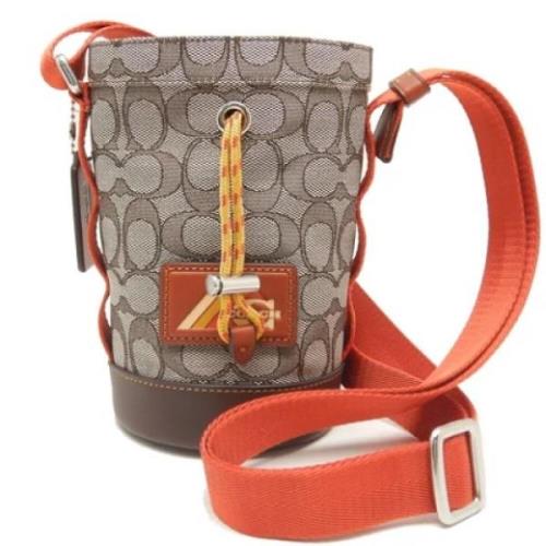 Coach Pre-owned Pre-owned Canvas axelremsvskor Multicolor, Dam