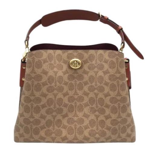 Coach Pre-owned Pre-owned Plast axelremsvskor Brown, Dam