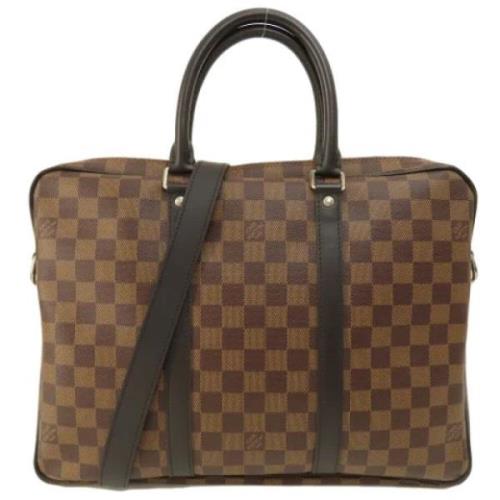 Louis Vuitton Vintage Pre-owned Tyg louis-vuitton-vskor Brown, Dam