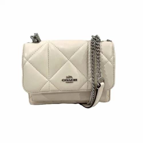 Coach Pre-owned Pre-owned Tyg axelremsvskor White, Dam