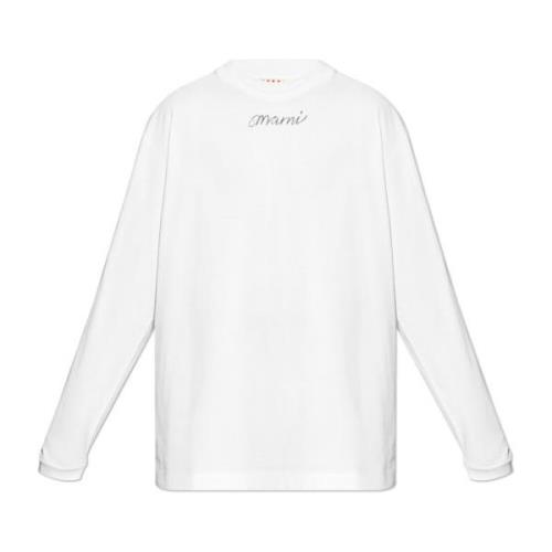 Marni Långärmad T-shirt White, Herr