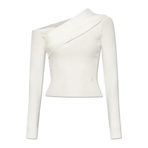 Courrèges Top Twist White, Dam