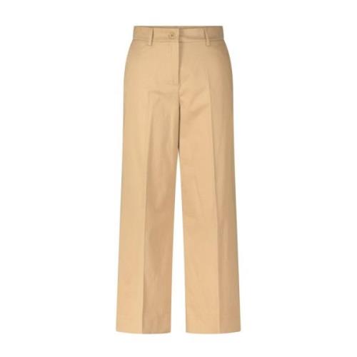 Max Mara Klassiska Wide Leg Byxor Urial Beige, Dam