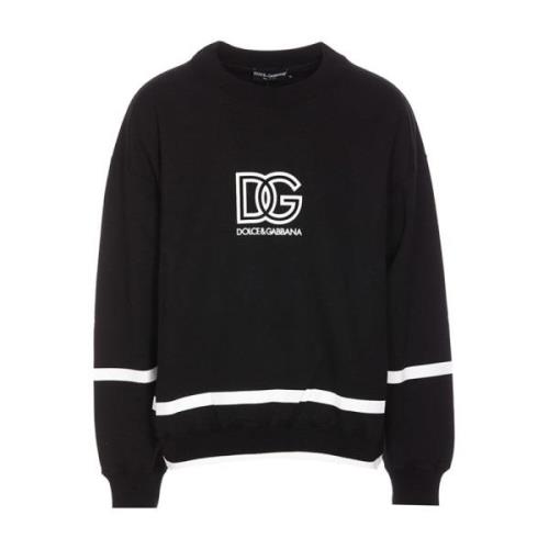 Dolce & Gabbana Casual Sweatshirt G9Auttg7L3Zn0000 Black, Herr