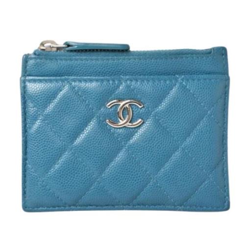 Chanel Vintage Pre-owned Laeder plnbcker Blue, Dam