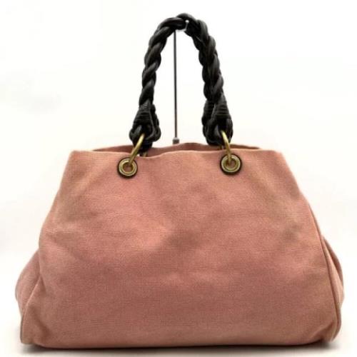 Bottega Veneta Vintage Pre-owned Tyg totevskor Pink, Dam