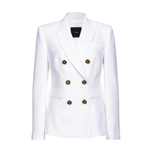 Pinko Vit Blazer Damkläder Ss24 White, Dam