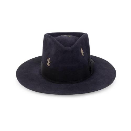 Nick Fouquet Cenote hat with bow Blue, Herr