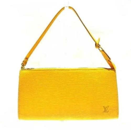 Louis Vuitton Vintage Pre-owned Tyg louis-vuitton-vskor Yellow, Dam