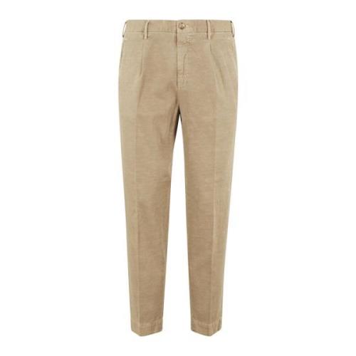 Incotex Slim Fit Casual Byxor Brown, Herr