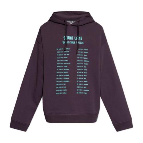 Versace Jeans Couture Sweatshirt med logotyp Purple, Herr