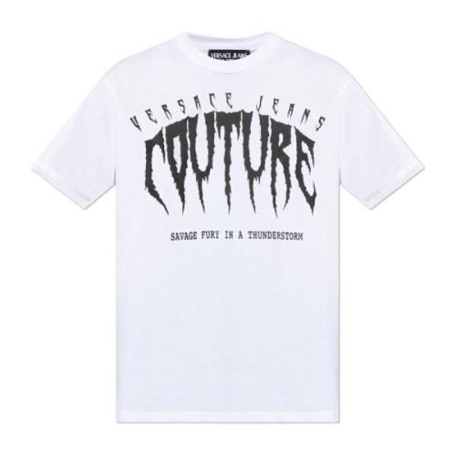 Versace Jeans Couture T-shirt med logotyp White, Herr