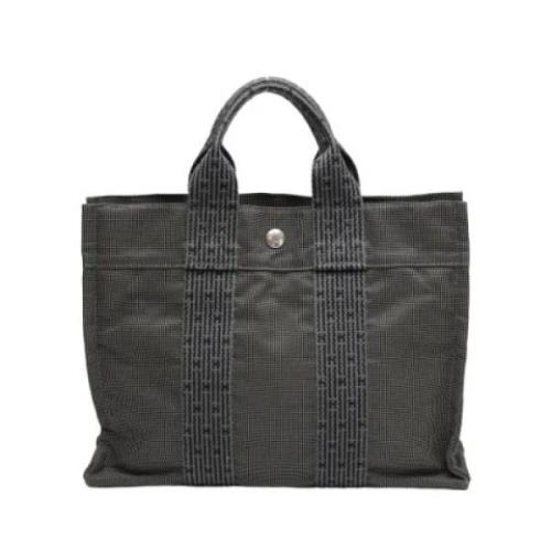 Hermès Vintage Pre-owned Canvas handvskor Black, Dam