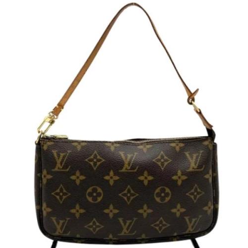 Louis Vuitton Vintage Pre-owned Canvas kuvertvskor Brown, Dam