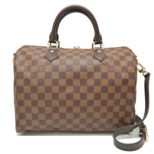 Louis Vuitton Vintage Pre-owned Tyg handvskor Brown, Dam