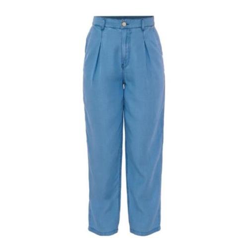 Kocca Klar Blå Wide Leg Jeans Blue, Dam