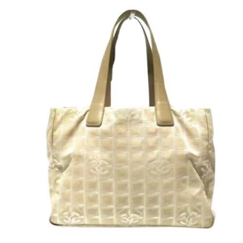 Chanel Vintage Pre-owned Tyg chanel-vskor Beige, Dam