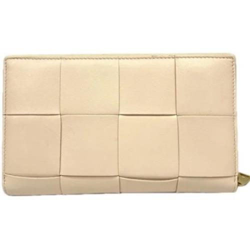 Bottega Veneta Vintage Pre-owned Laeder plnbcker Beige, Dam