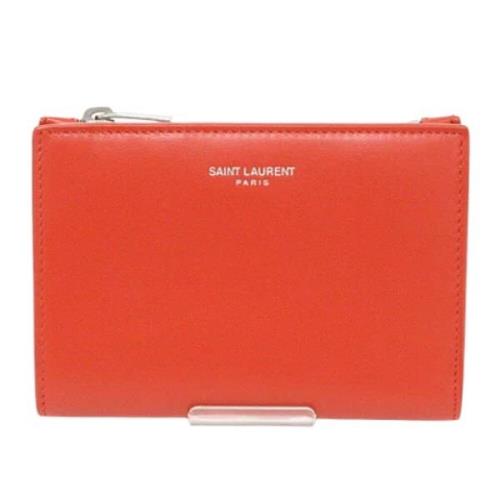 Yves Saint Laurent Vintage Pre-owned Laeder plnbcker Orange, Dam