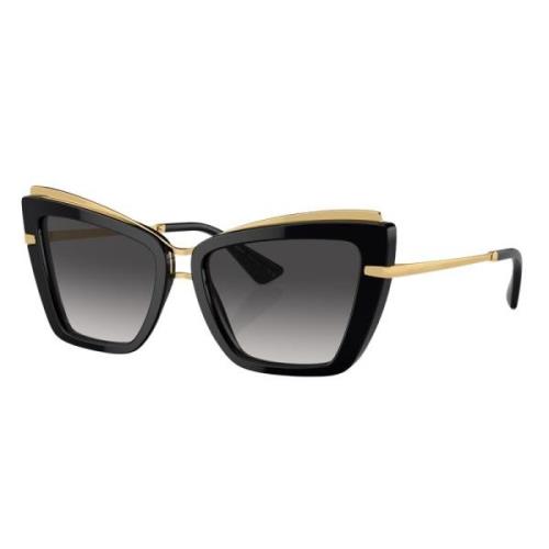 Dolce & Gabbana Cat-Eye Solglasögon Dg4472 501/8G Black, Dam