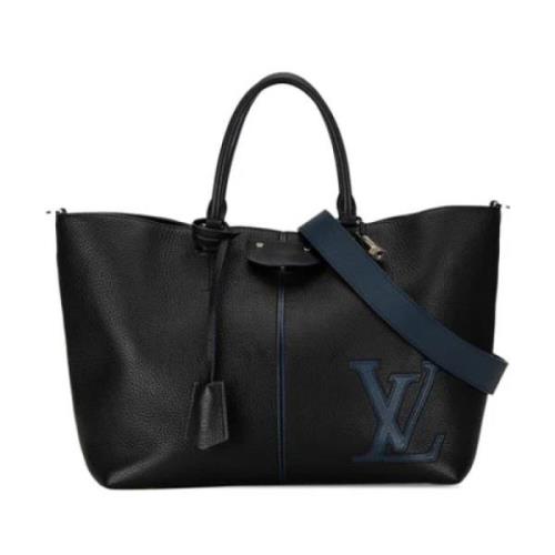 Louis Vuitton Vintage Pre-owned Tyg louis-vuitton-vskor Black, Dam