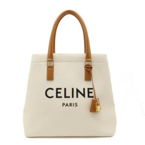 Celine Vintage Pre-owned Canvas totevskor White, Dam