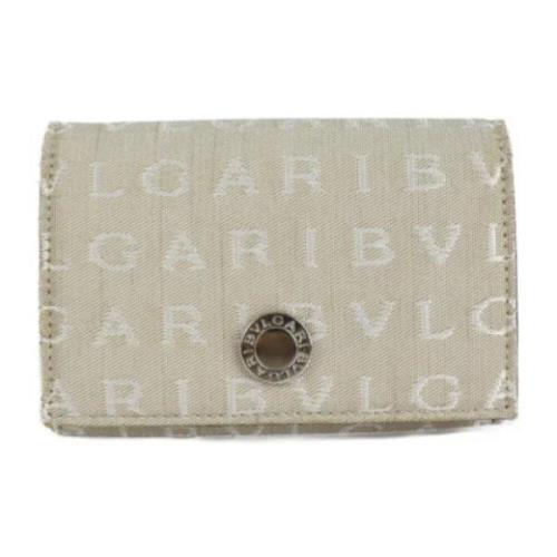 Bvlgari Vintage Pre-owned Canvas plnbcker Beige, Dam