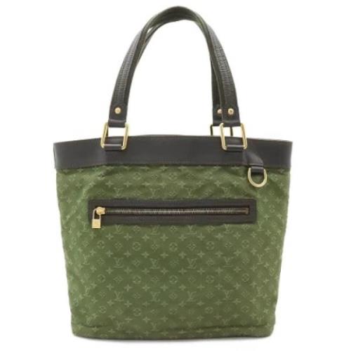 Louis Vuitton Vintage Pre-owned Canvas totevskor Green, Dam