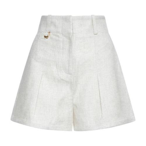 Jacquemus Beige Shorts Beige, Dam