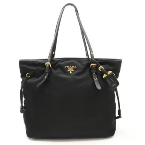 Prada Vintage Pre-owned Laeder totevskor Black, Dam