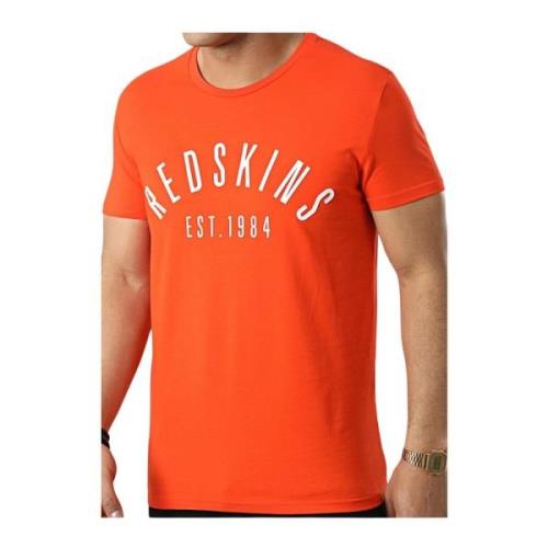 Redskins Stretch Bomull Logo T-shirt - Relief Orange, Herr