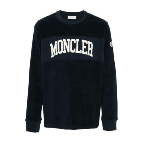 Moncler Sweatshirts Blue, Herr