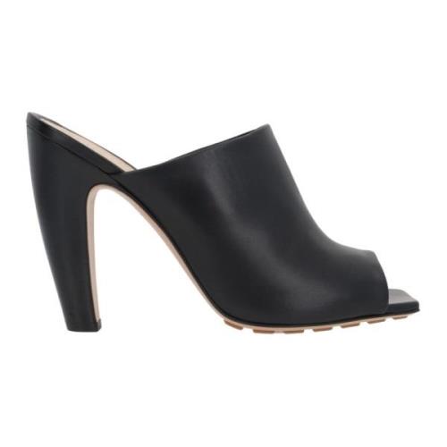 Bottega Veneta Heeled Mules Black, Dam