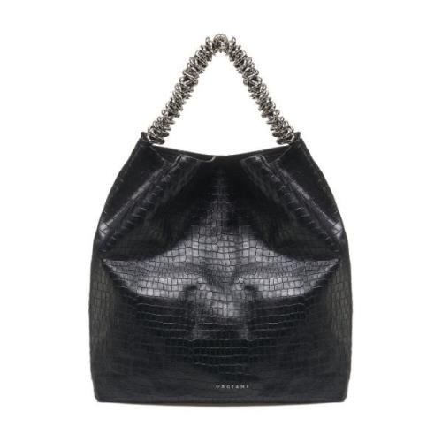 Orciani Svart Shopper Väska Aw24 Black, Dam