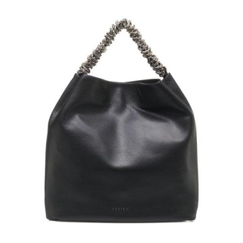 Orciani Svart Shopper Väska Aw24 Black, Dam