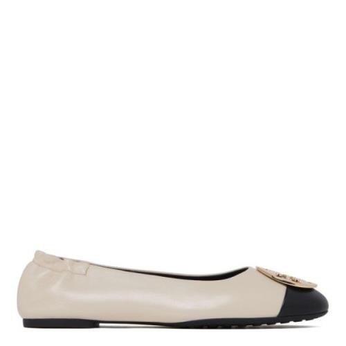 Tory Burch Claire Ballerina Skor White, Dam