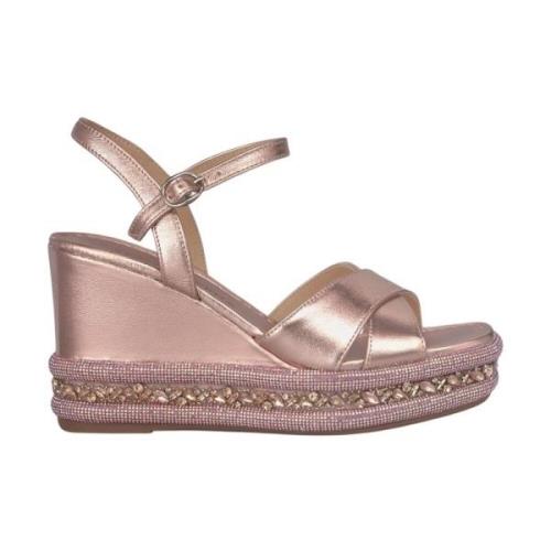 Alma EN Pena Rhinestone Kilklack Sandal Pink, Dam